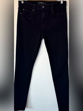 Joe’s Jeans The Icon Mid Rise Skinny Jeans Black Flawless Stretch Size 28